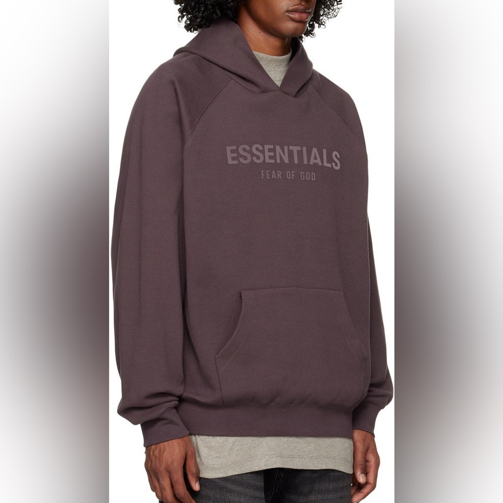 Essentials Fear of God Men's Purple‎ and Burgundy Hoodie Size Medium